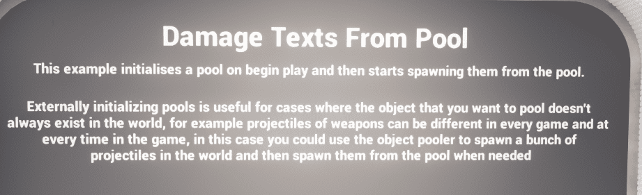 Damage Texts from Pool screenshot
