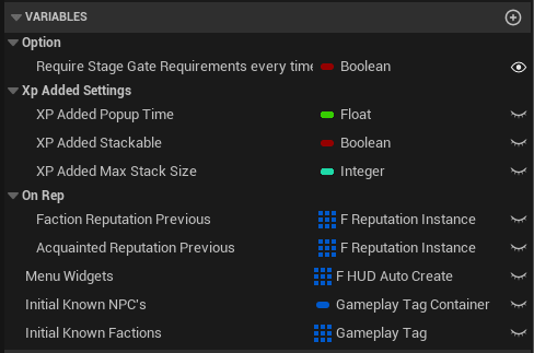 Add Reputation to the Player Controller screenshot