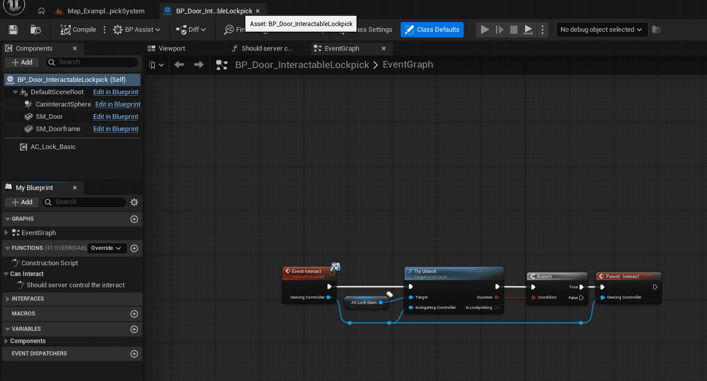 Adding the Lock System to a Locked Actor screenshot