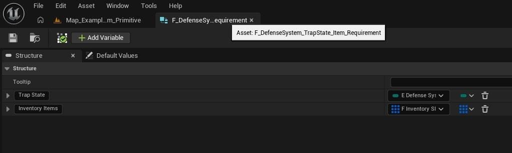 F_DefenseSystem_TrapState_Item_Requirement screenshot