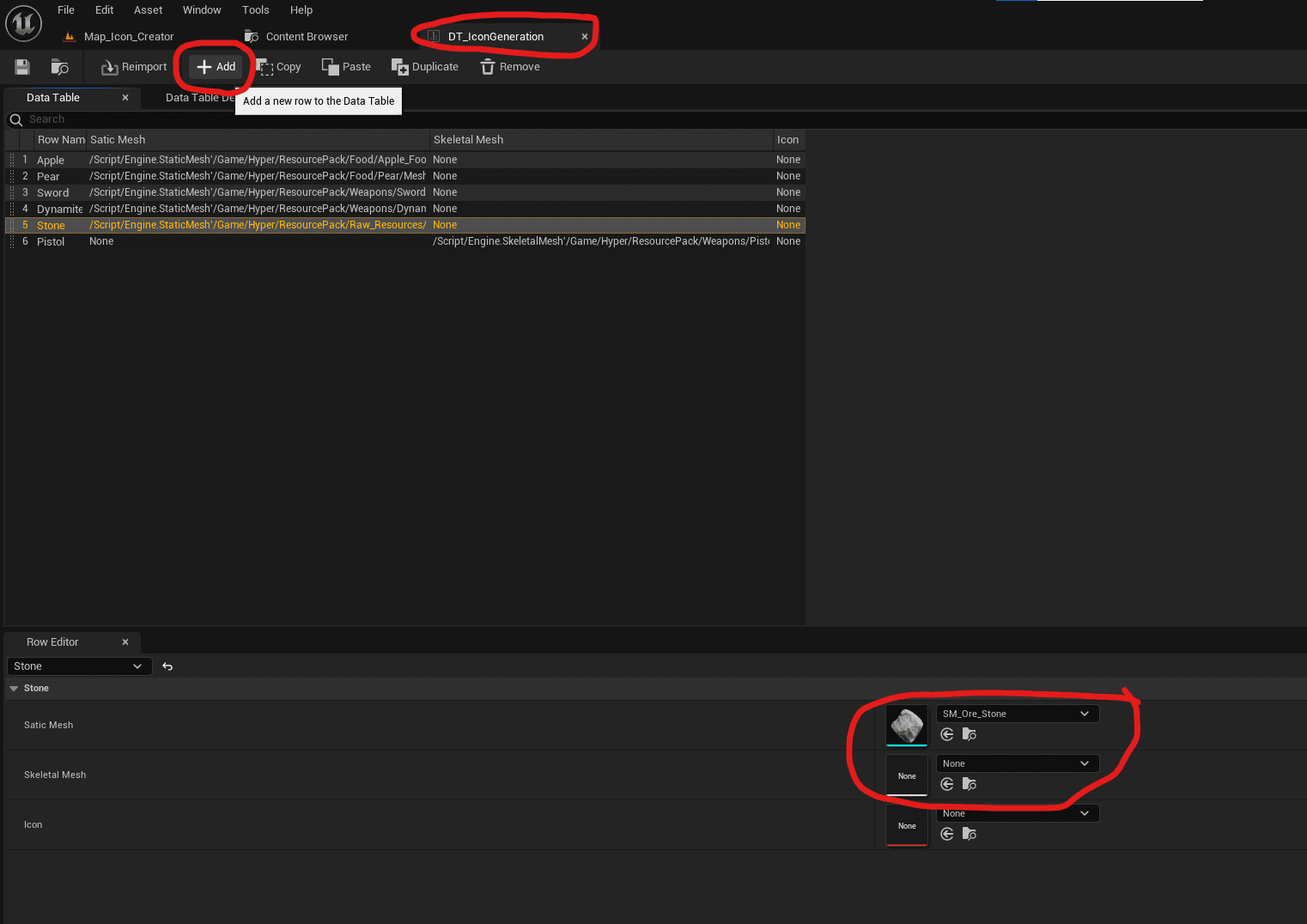 Adding own meshes screenshot